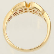 18K Ruby Diamond Designer Ring #53 Gold/Red