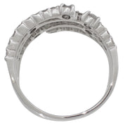 18K Diamond Ring Silver #53