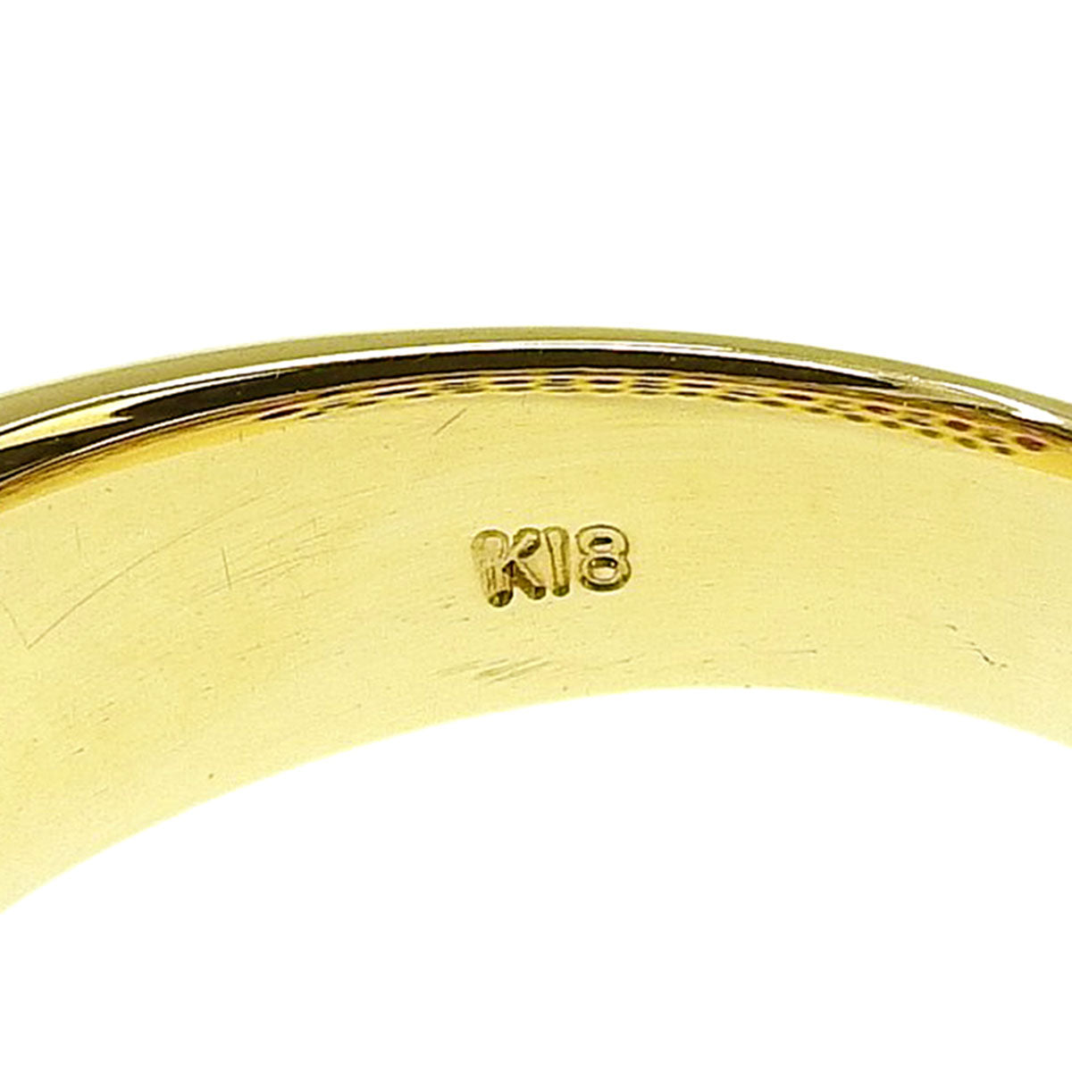 18K Ruby Diamond Design Ring #52 Gold