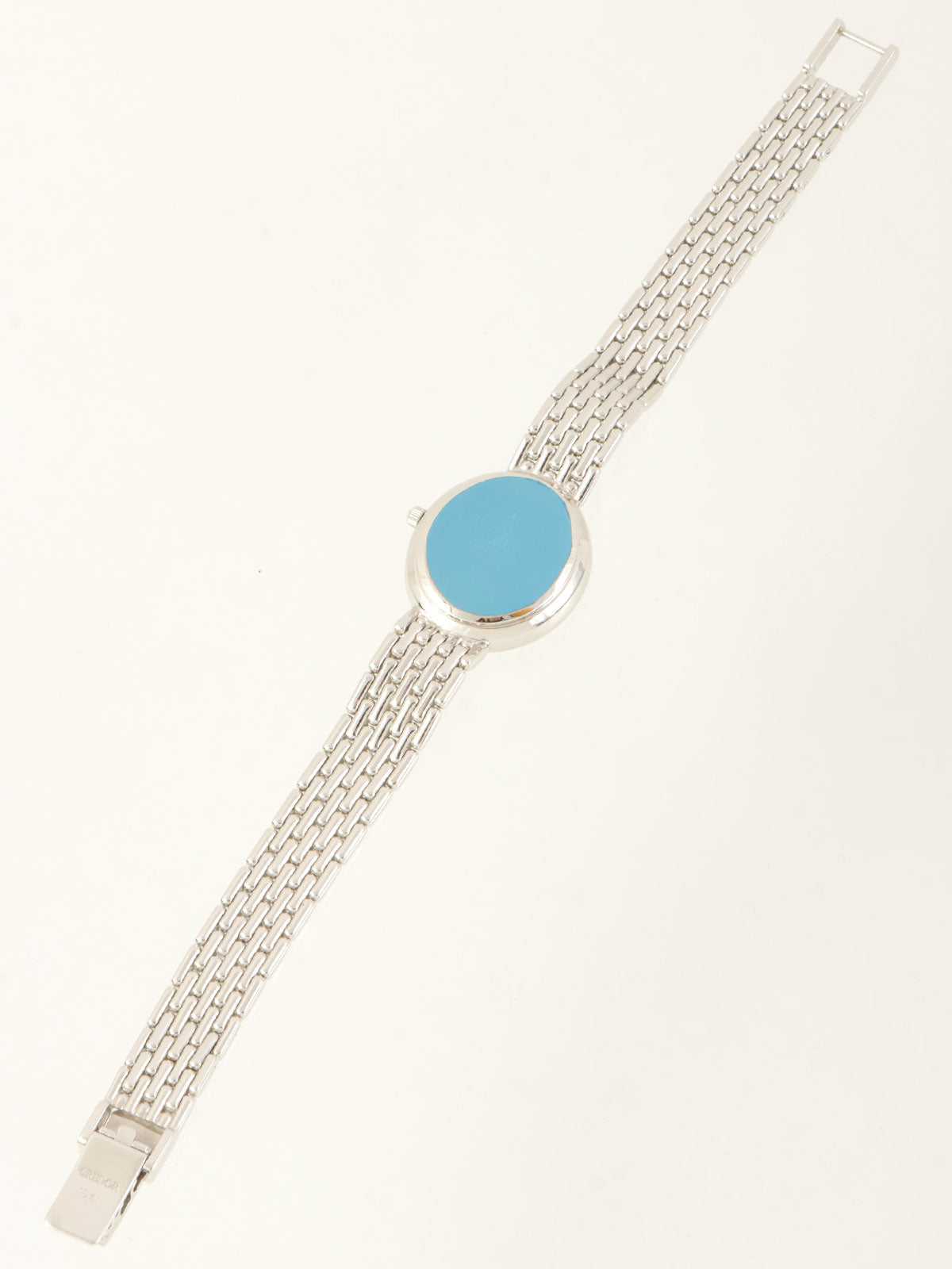 18K钻石椭圆形Credor银