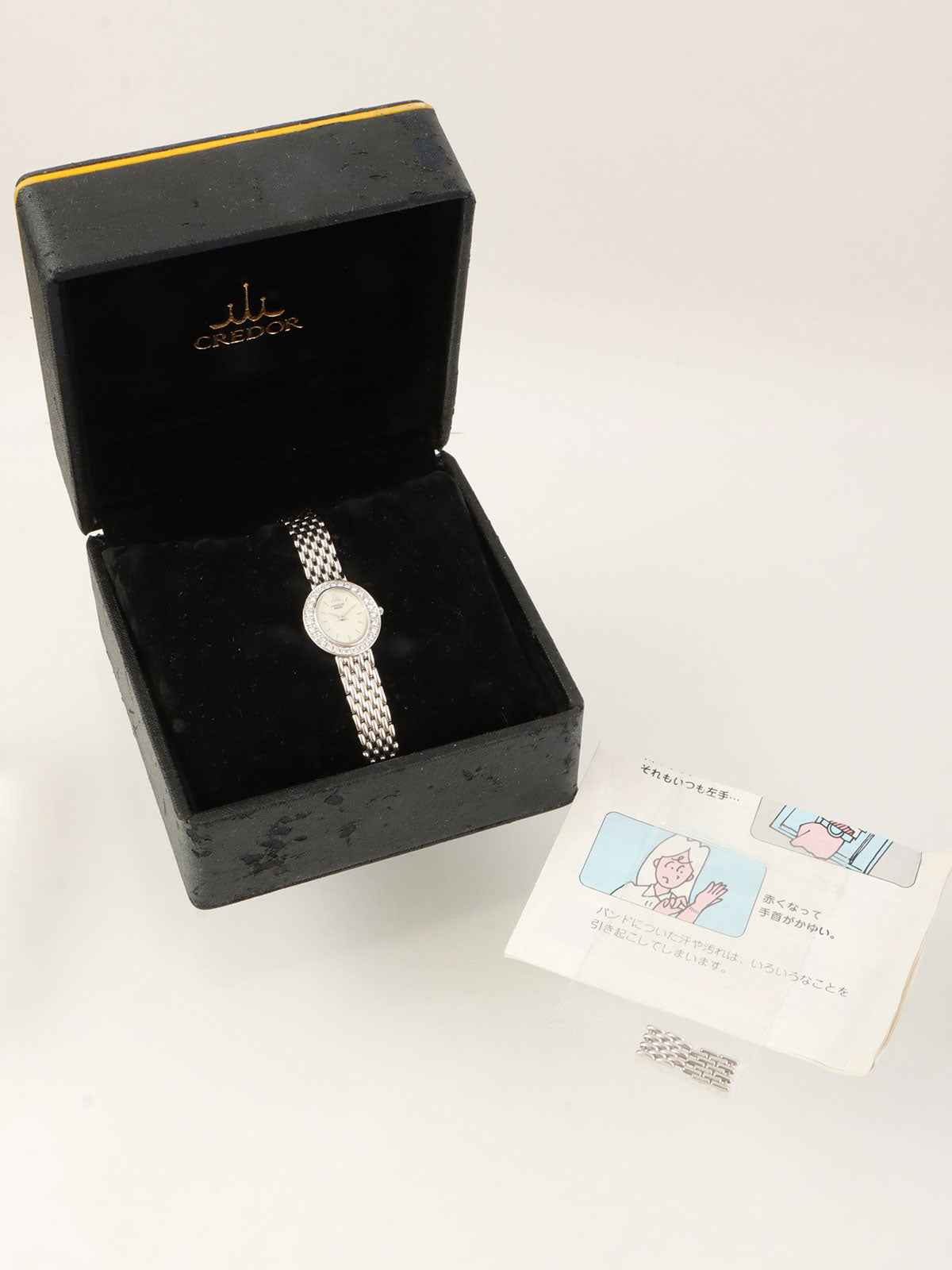 18K钻石椭圆形Credor银