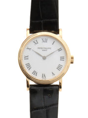 18Kクロコダイルカラトラバ ゴールド/ブラック