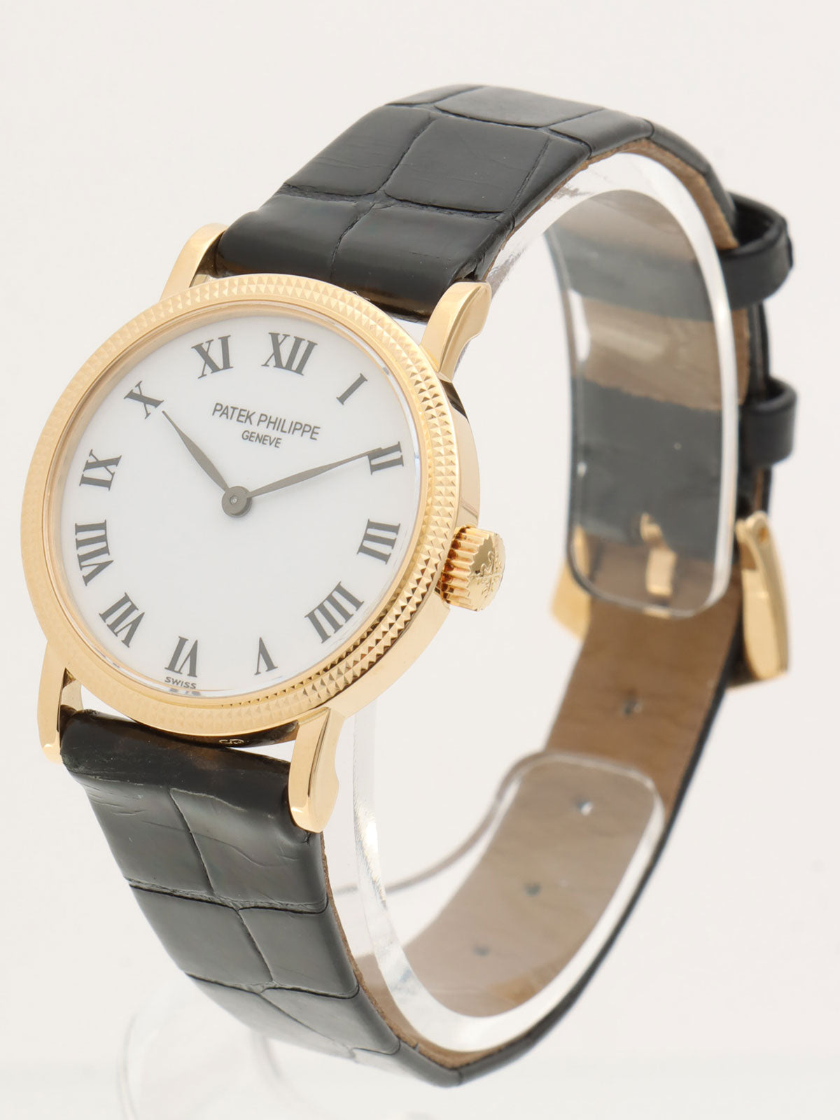 18K Crocodile Calatrava Gold/Black