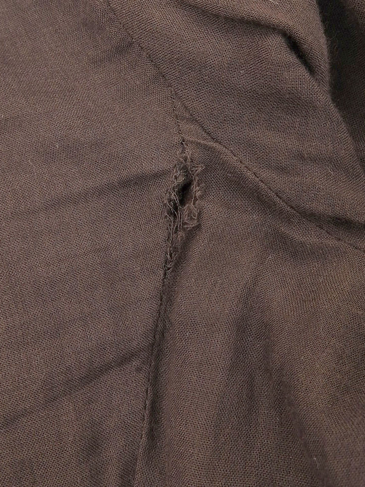 Leather logo button jacket in dark brown