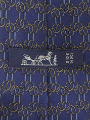 Navy Design Pattern Tie