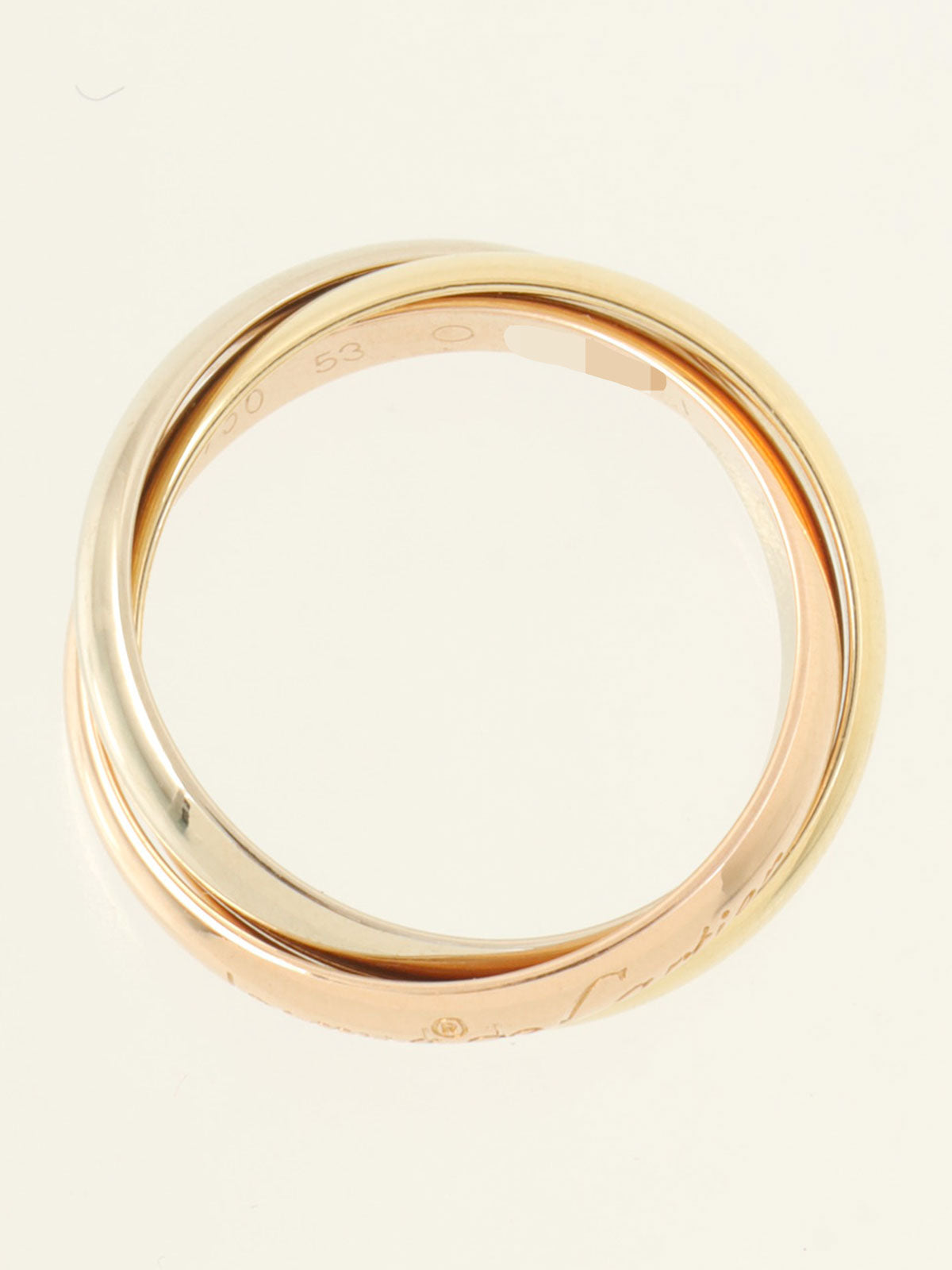 18Kトリニティリング イエローゴールド/ピンクゴールド/ホワイトゴールド