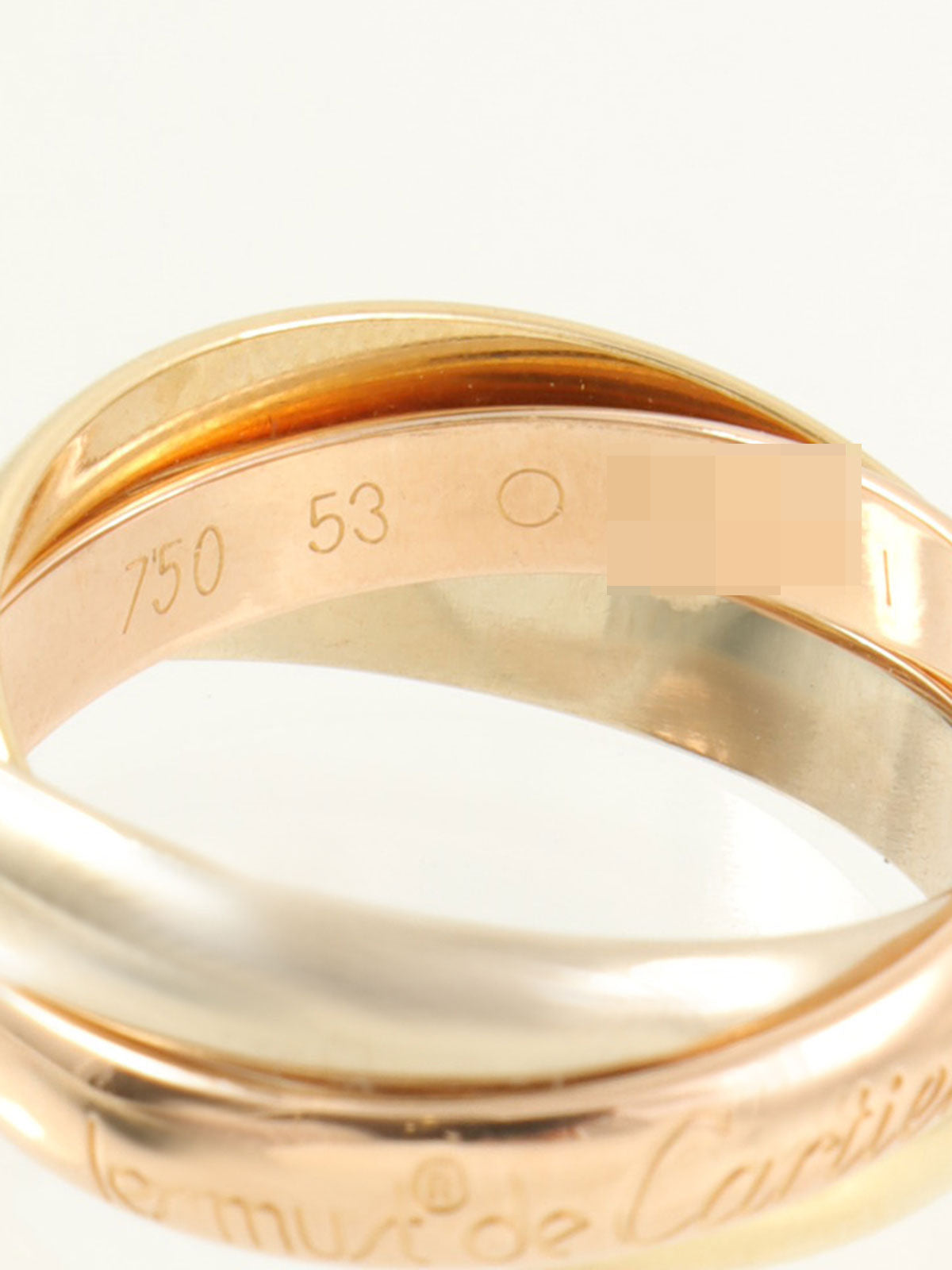 18Kトリニティリング イエローゴールド/ピンクゴールド/ホワイトゴールド