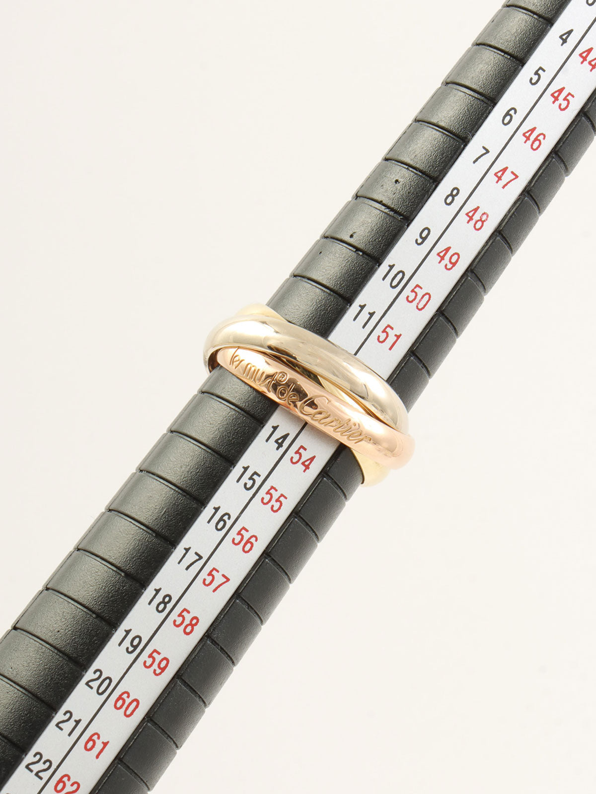 18Kトリニティリング イエローゴールド/ピンクゴールド/ホワイトゴールド