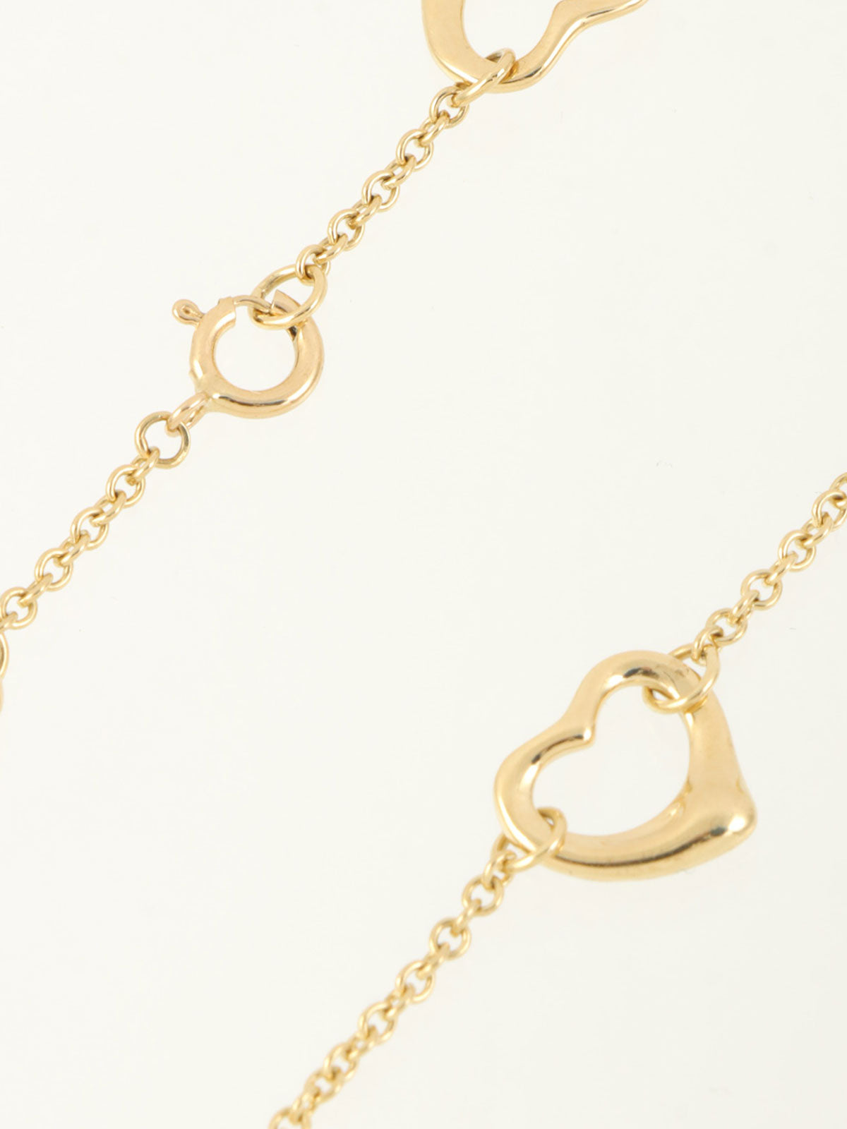 18K Gold Open Heart Bracelet