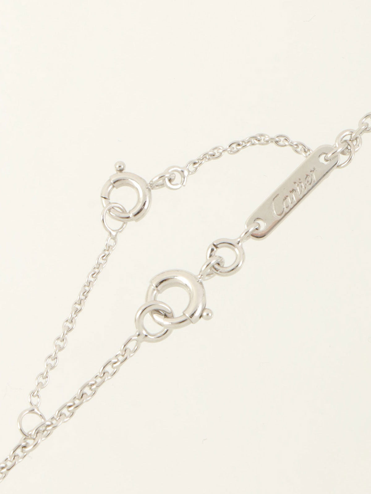 18K Cハートネックレス シルバー