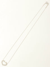 18K Cハートネックレス シルバー