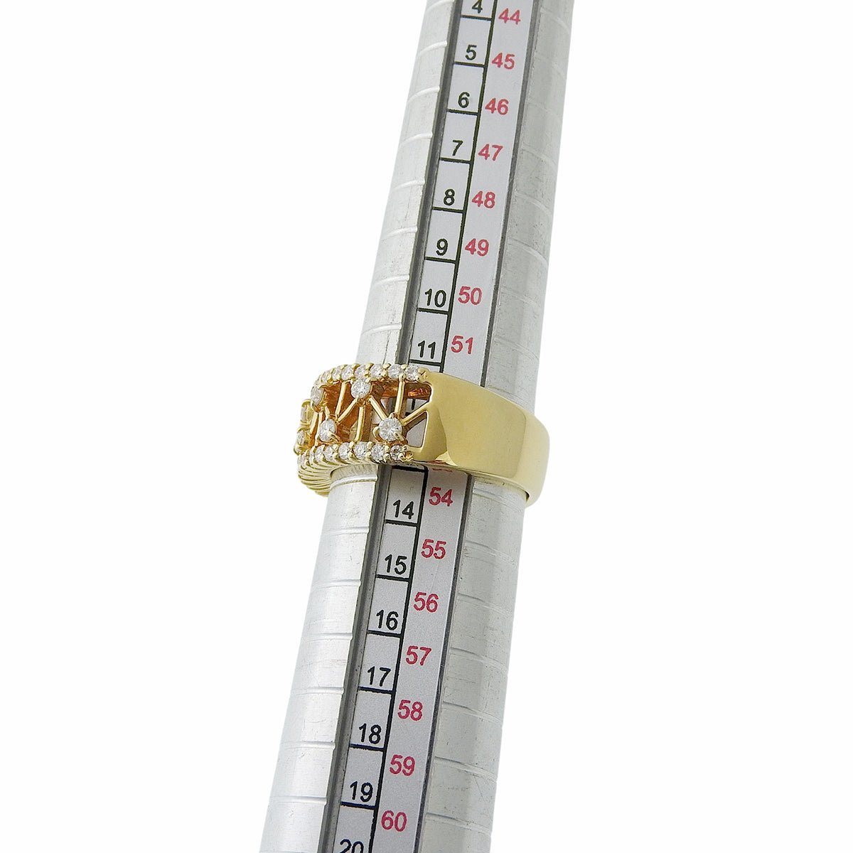 18K Diamond Design Ring #53 Gold