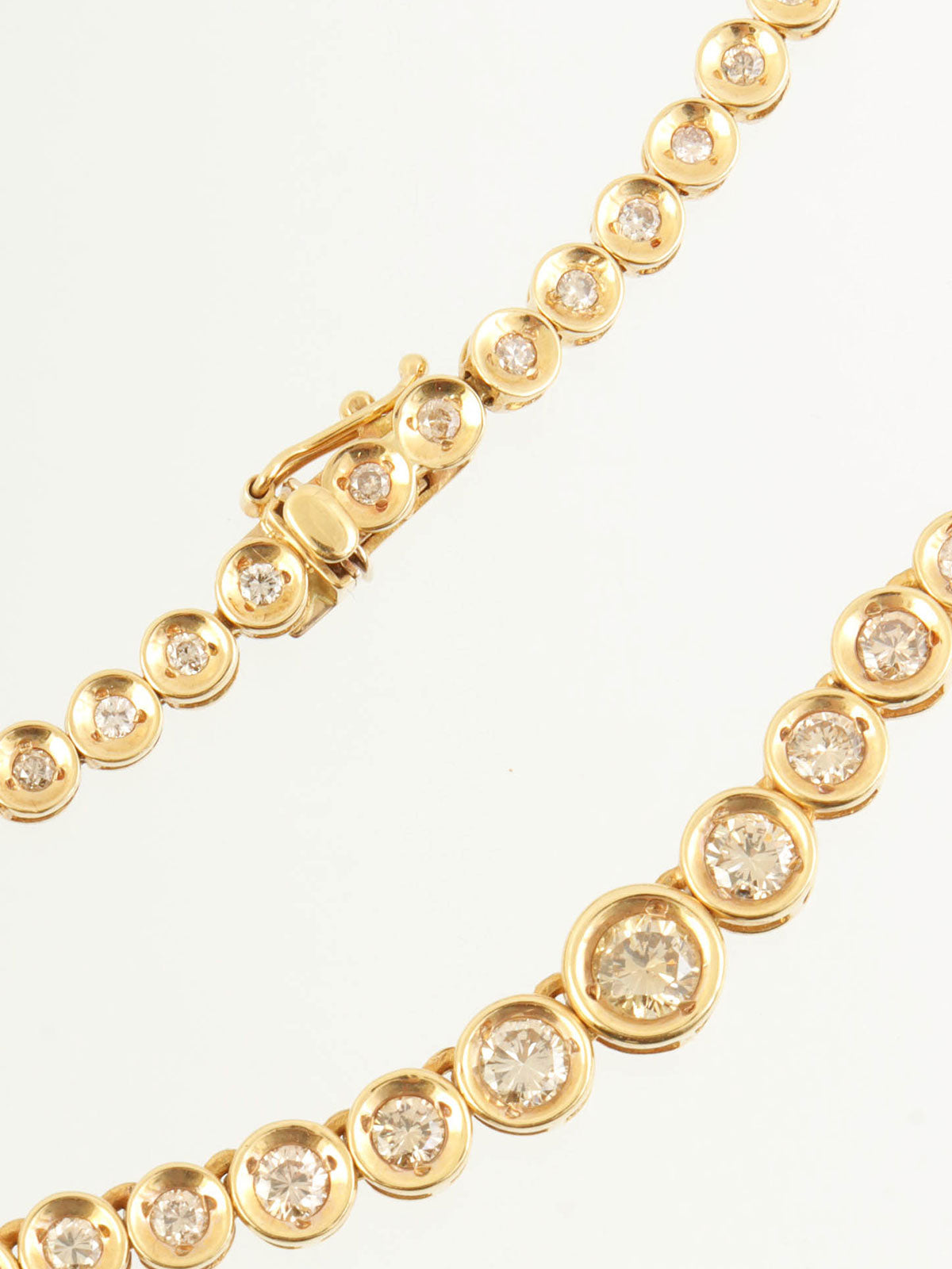 18K Gold Diamond Tennis Chain Necklace