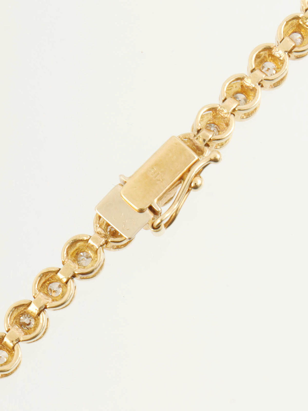 18K Gold Diamond Tennis Chain Necklace