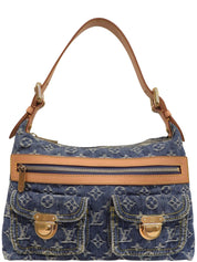 2006 年牛仔布 Monogram Baggy PM 蓝色