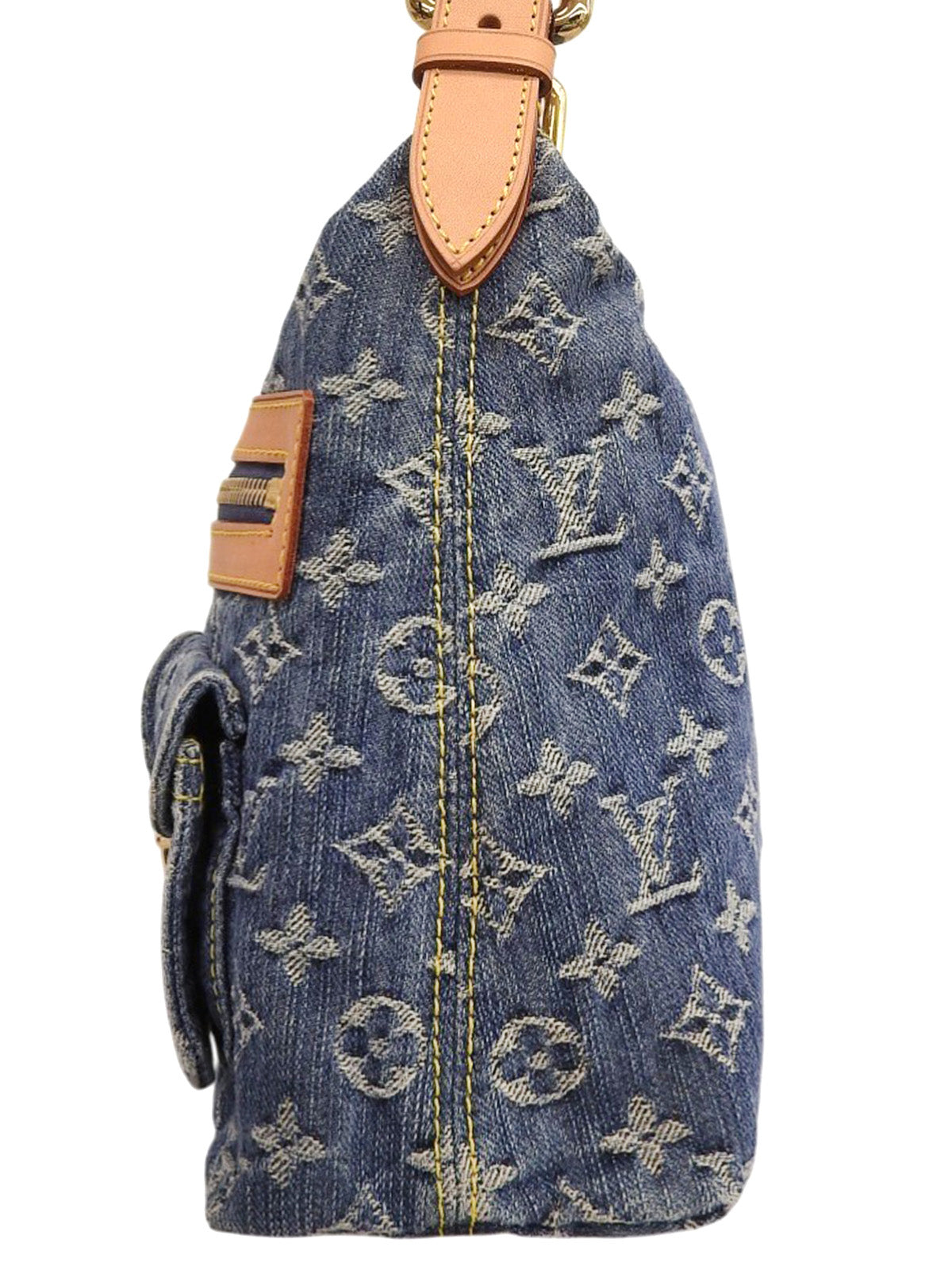 2006 年牛仔布 Monogram Baggy PM 蓝色