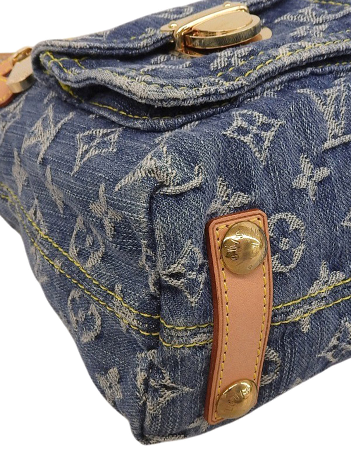 2006 年牛仔布 Monogram Baggy PM 蓝色