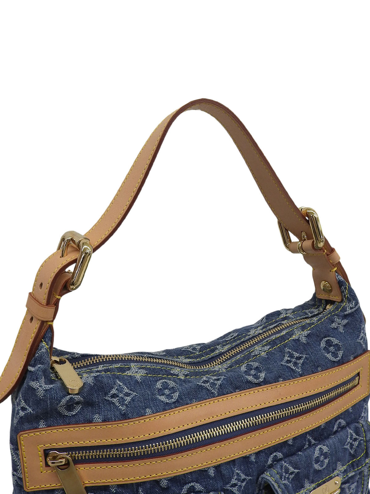 2005 年牛仔布 Monogram Baggy PM 蓝色