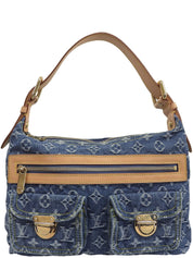 2005 年牛仔布 Monogram Baggy PM 蓝色