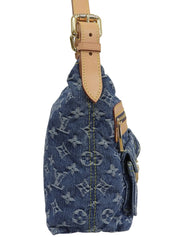 2005 年牛仔布 Monogram Baggy PM 蓝色