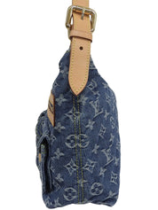 2005 年牛仔布 Monogram Baggy PM 蓝色