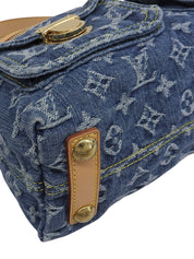 2005 年牛仔布 Monogram Baggy PM 蓝色