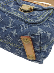 2005 年牛仔布 Monogram Baggy PM 蓝色