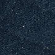 Indigo Denim Matelassé Stitch CC Turn-Lock Chain Handbag, Circa 1998