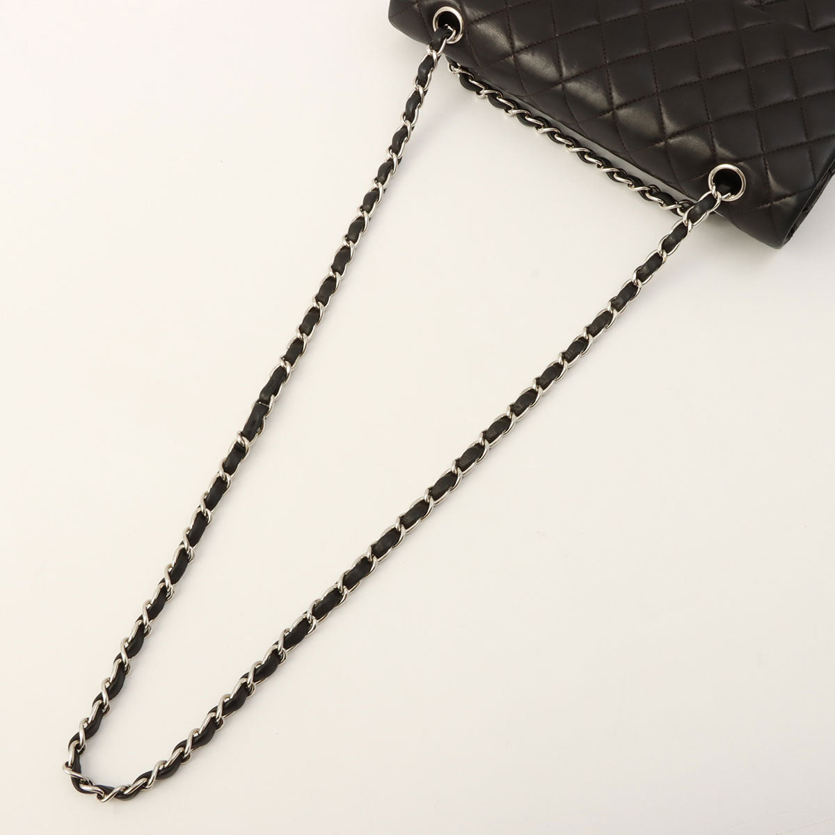 Classic Flap Chain Bag 25cm, Black, circa 2000