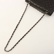 Classic Flap Chain Bag 25cm, Black, circa 2000