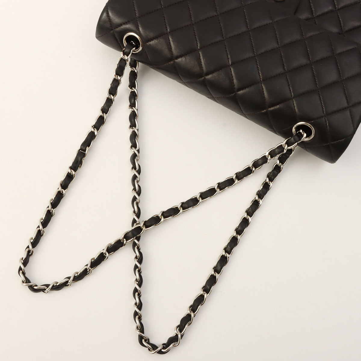 Classic Flap Chain Bag 25cm, Black, circa 2000