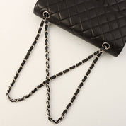 Classic Flap Chain Bag 25cm, Black, circa 2000