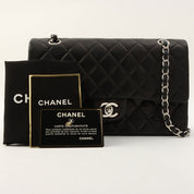Classic Flap Chain Bag 25cm, Black, circa 2000