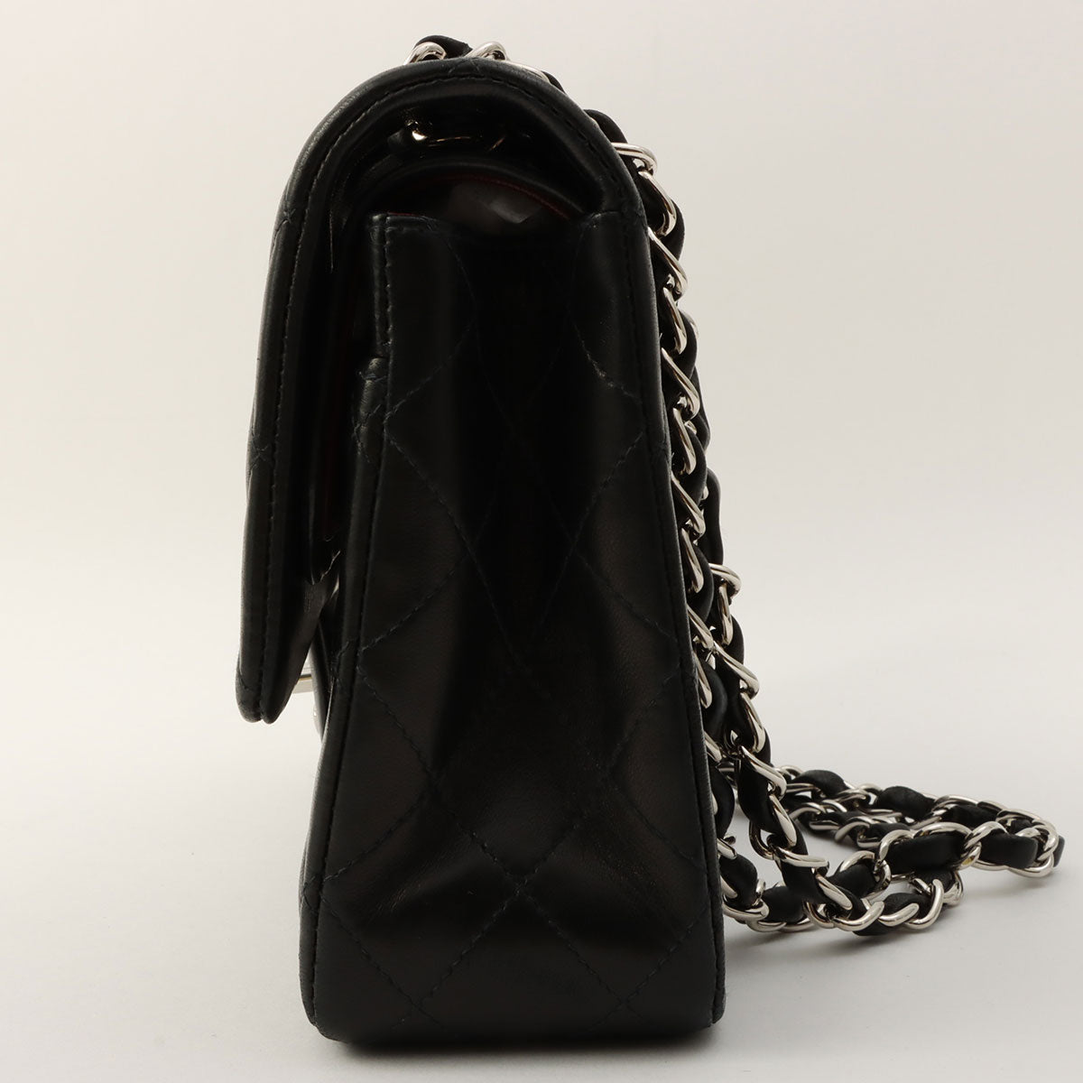 Classic Flap Chain Bag 25cm, Black, circa 2000