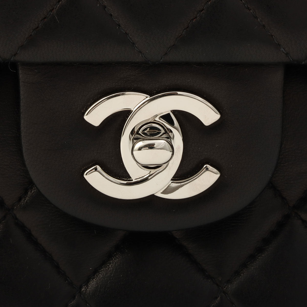 Classic Flap Chain Bag 25cm, Black, circa 2000