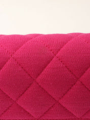 Around 2014 Made Matelassé Stitch Logo Plate Chain Shoulder Bag Pink