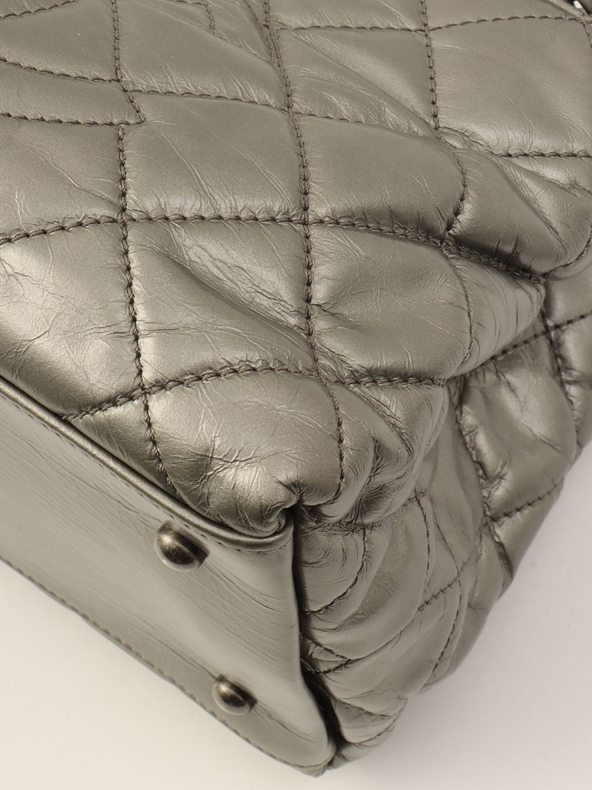 Made around 2012, Chain Me tote bag, silver