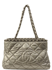 Made around 2012, Chain Me tote bag, silver