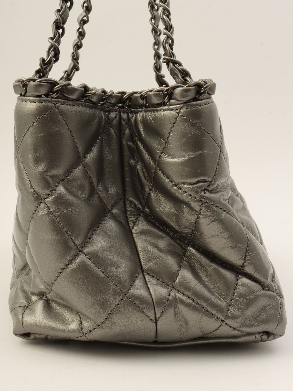 Made around 2012, Chain Me tote bag, silver