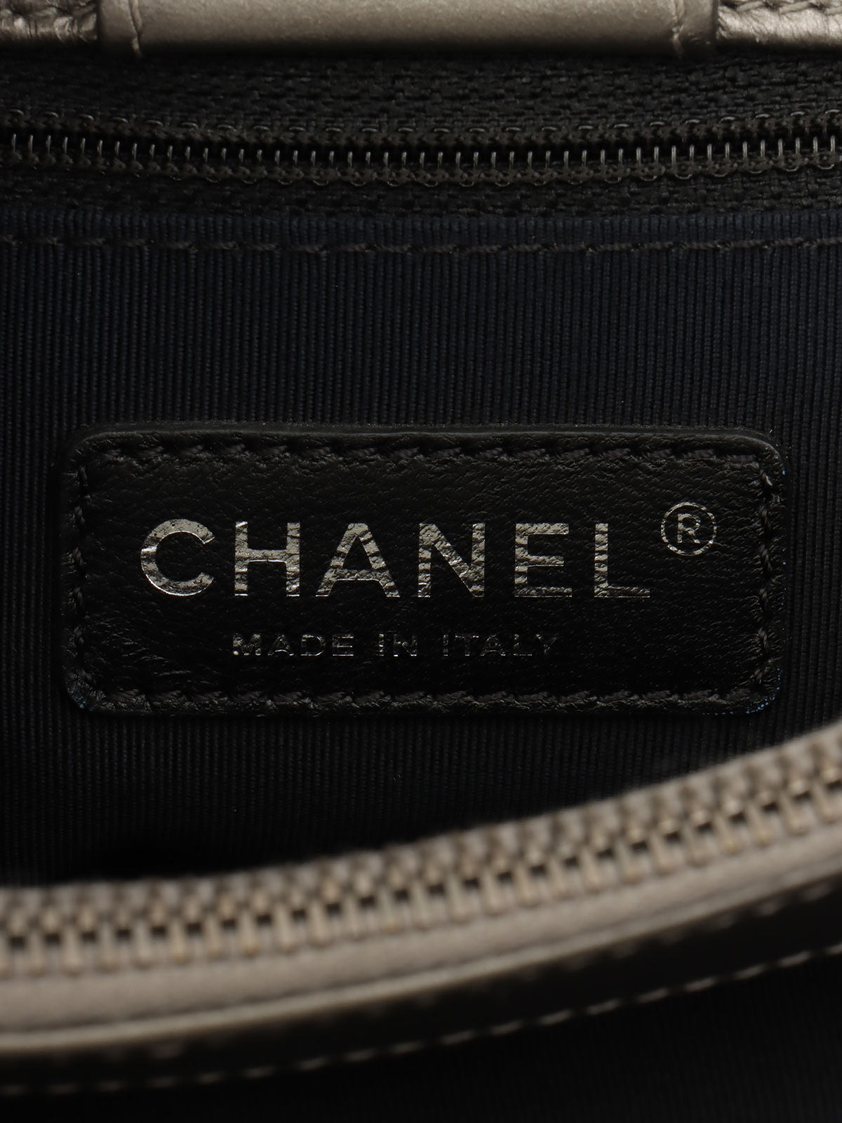 Made around 2012, Chain Me tote bag, silver