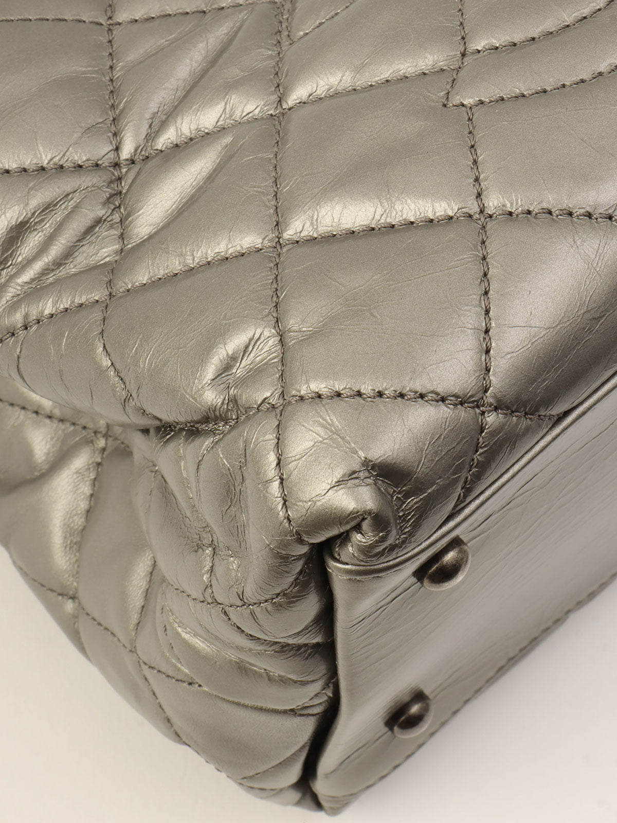 Made around 2012, Chain Me tote bag, silver