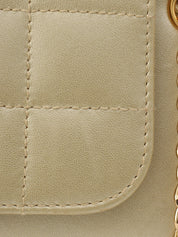 Around 2001 Made Chocolate Bar 2.55 CC Mark Chain Bag Gold