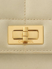Around 2001 Made Chocolate Bar 2.55 CC Mark Chain Bag Gold