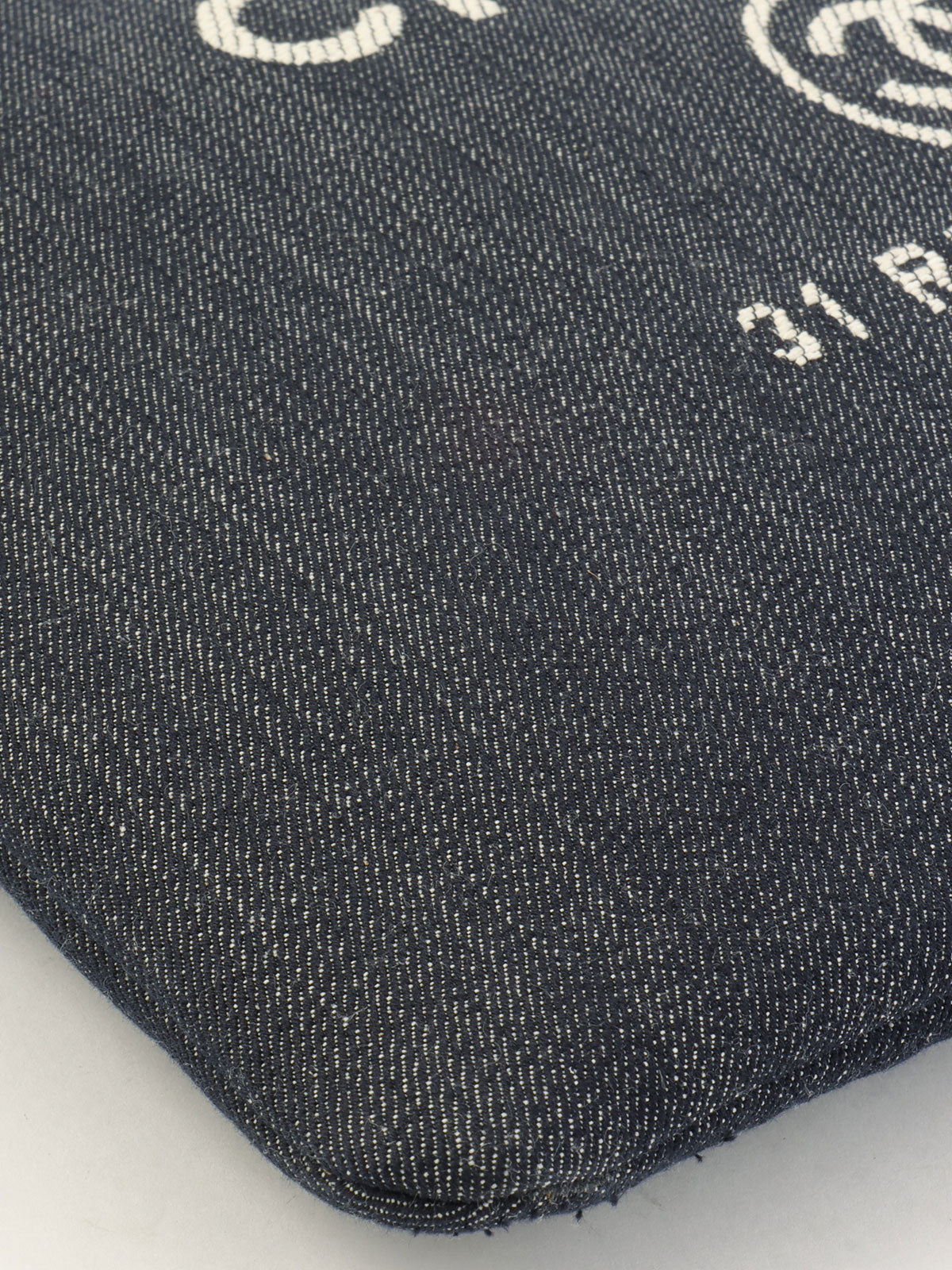 2015 Denim Deauville Clutch Bag in Indigo
