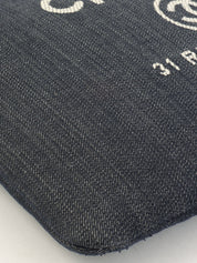 2015 Denim Deauville Clutch Bag in Indigo