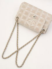 2001年頃製 ニュートラベルラインCCターンロックチェーンショルダーバッグ ベージュ