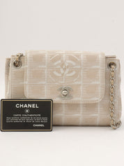 2001年頃製 ニュートラベルラインCCターンロックチェーンショルダーバッグ ベージュ