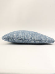 2017 Tweed Deauville Clutch Bag Light Blue