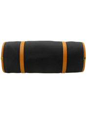 Logo铭牌手提包 海军蓝/棕色