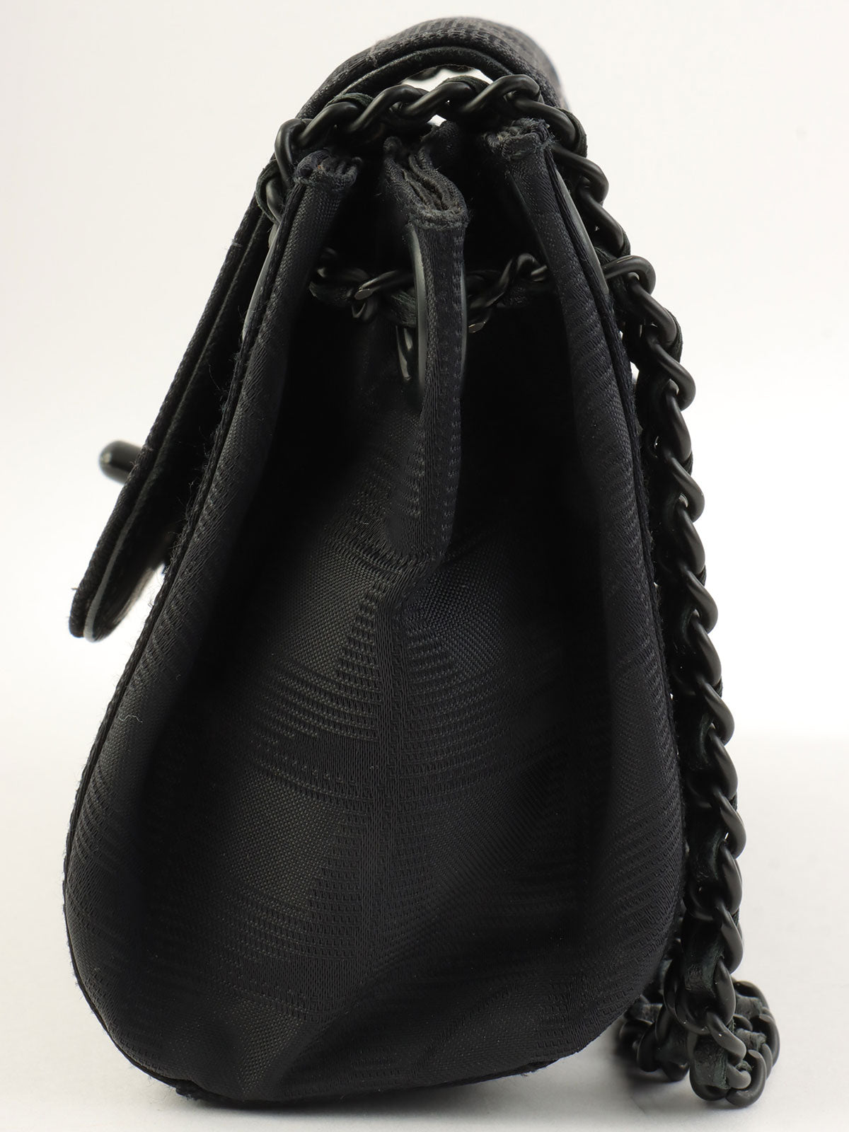 2001 New Travel Line CC Turn Lock Chain Shoulder Bag, Black